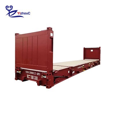 Contenedores de envío de estantería plana de 20 pies